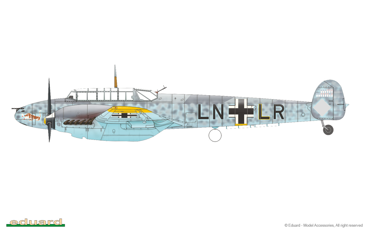 Eduard Zoom SS147 1/72 Messerschmitt Bf 110C/bf 110D Italeri 