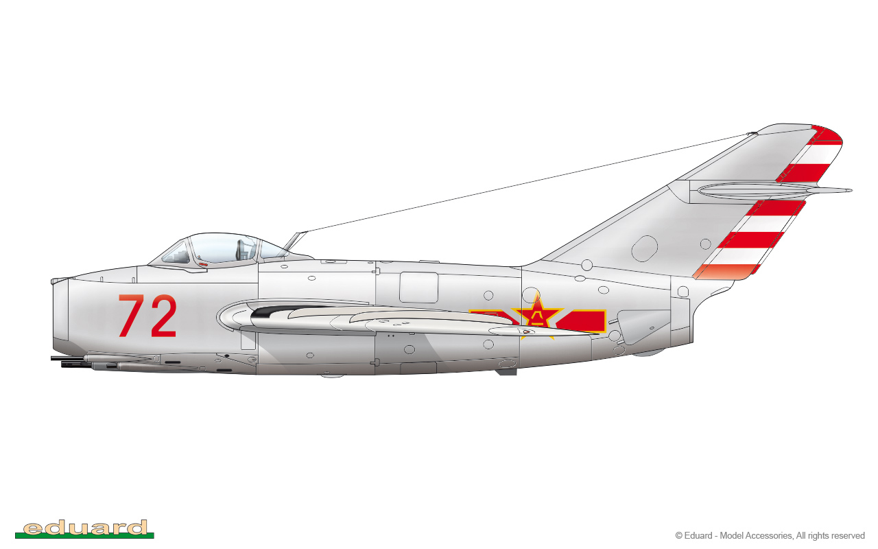 Rob Taurus 72080 1/72 Vacform Canopy Mikoyan MiG-15 open/closed Eduard 
