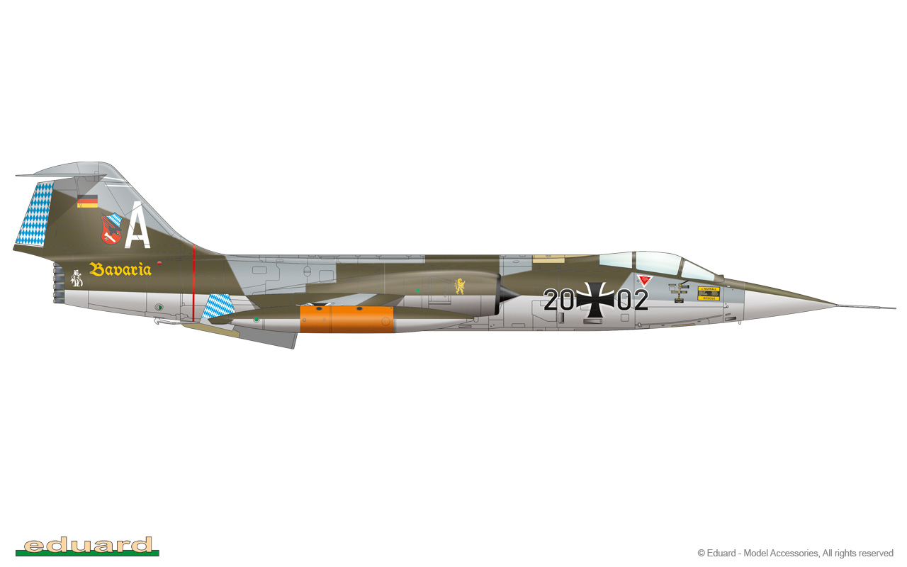 Eduard 1/48 Lockheed F-104J Starfighter Zoom Set # FE1050 