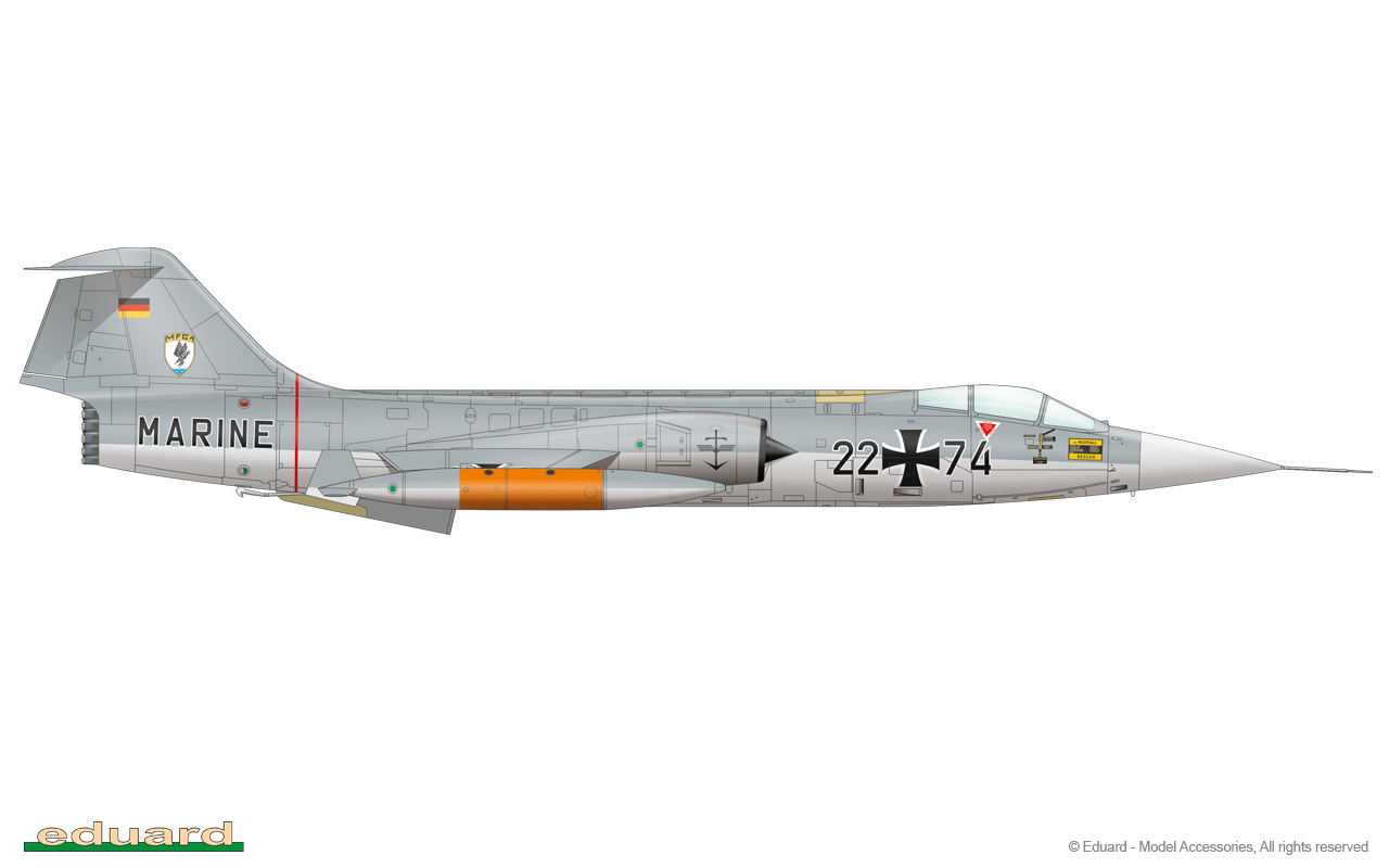 1/48 F104s Starfighter NATO Interceptor Aircraft Eduard Model Plane Kit 1196 for sale online