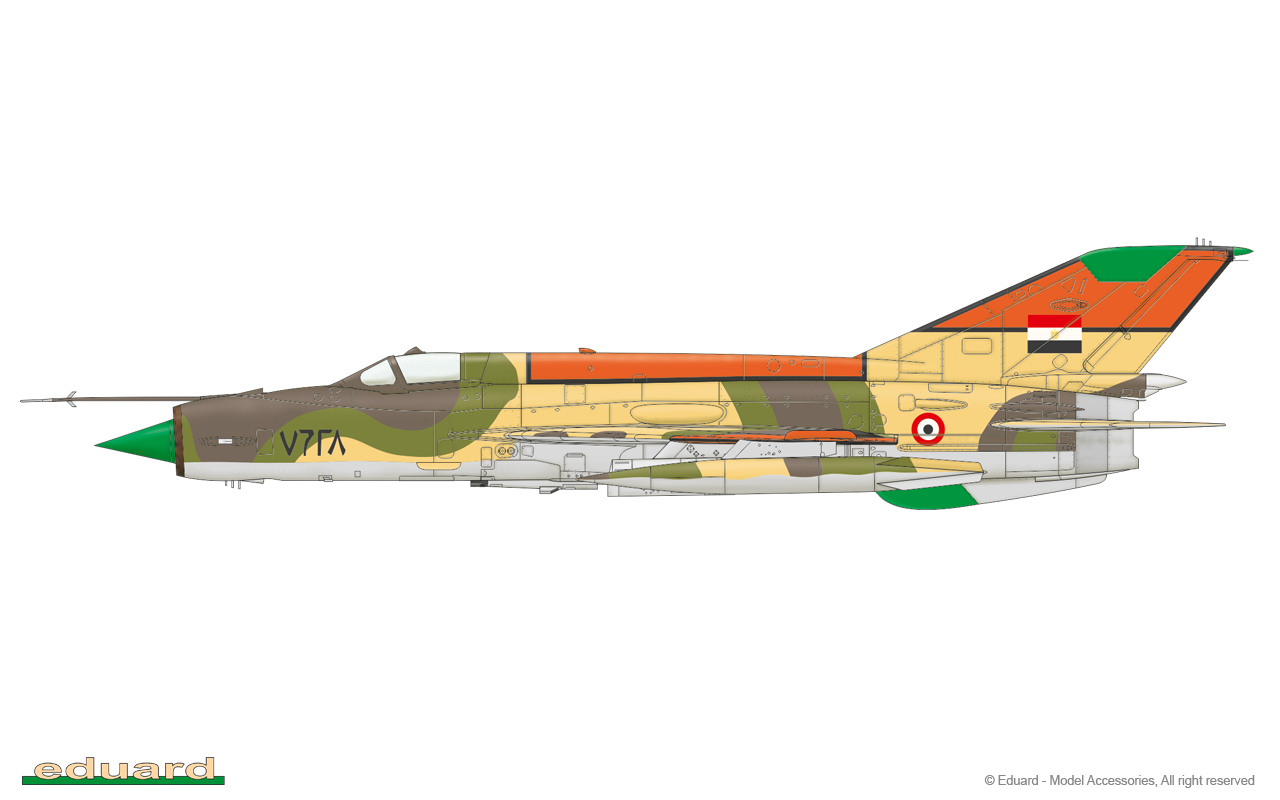 Neu Eduard Accessories 644048-1:48 MiG-21MF LööK for Eduard 