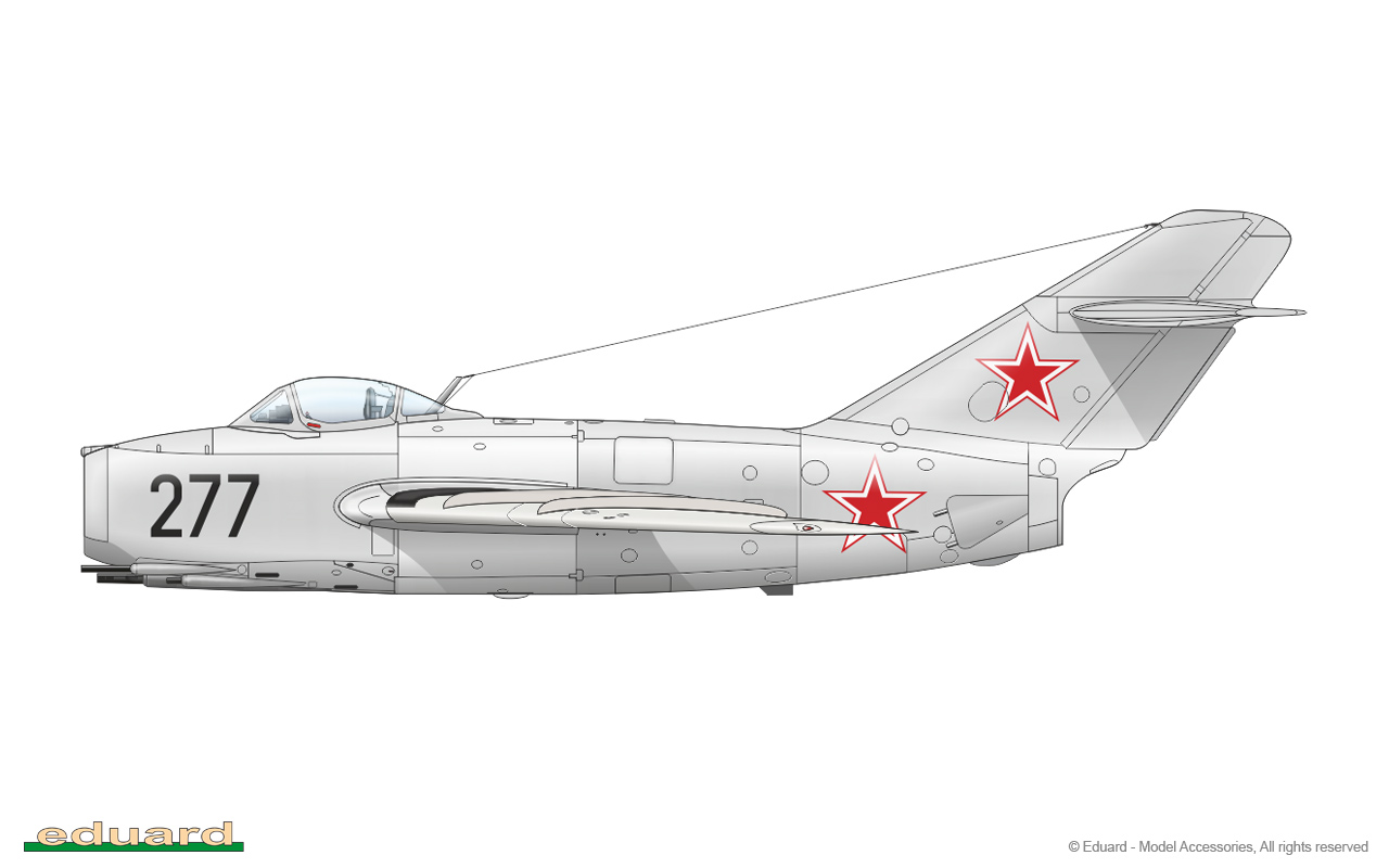 Details about   1/144 Eduard #4445 MiG-15bis 