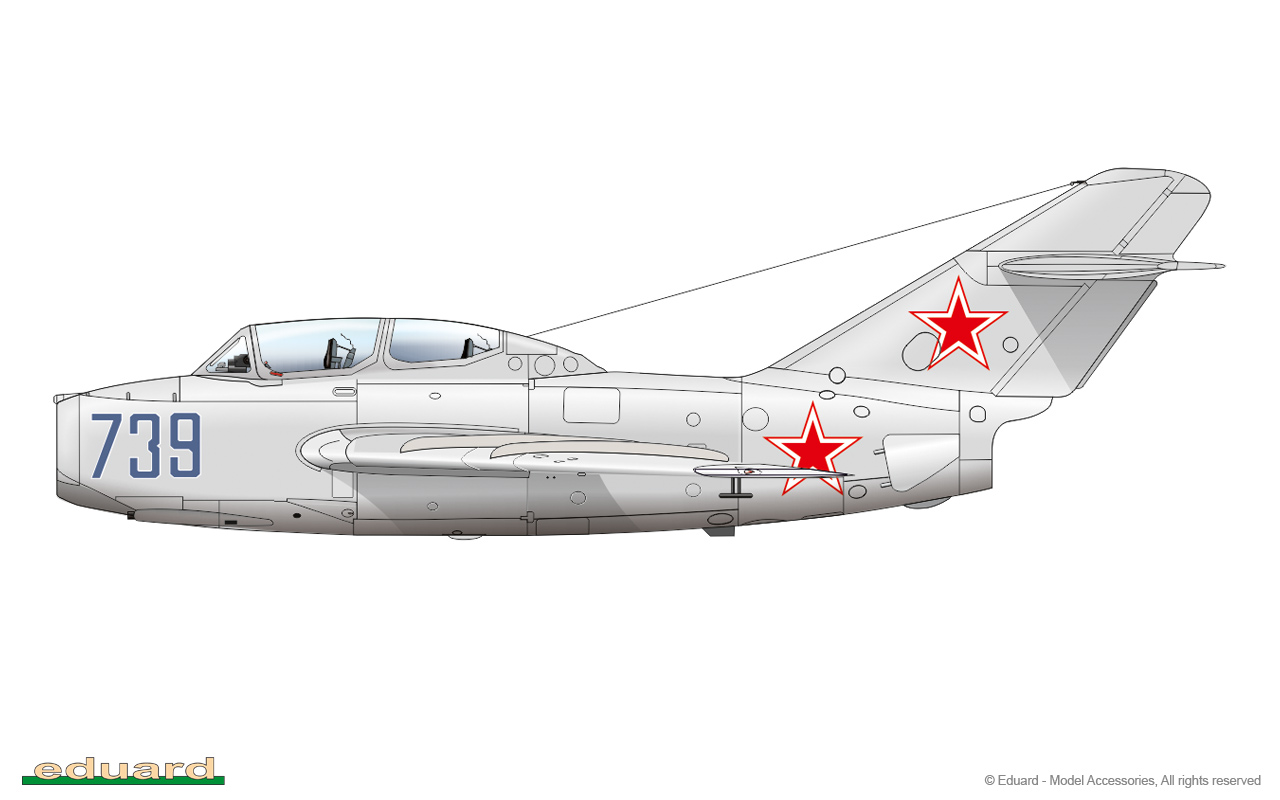 Eduard Accessories FE232 Accessoire de modélisme MiG-15