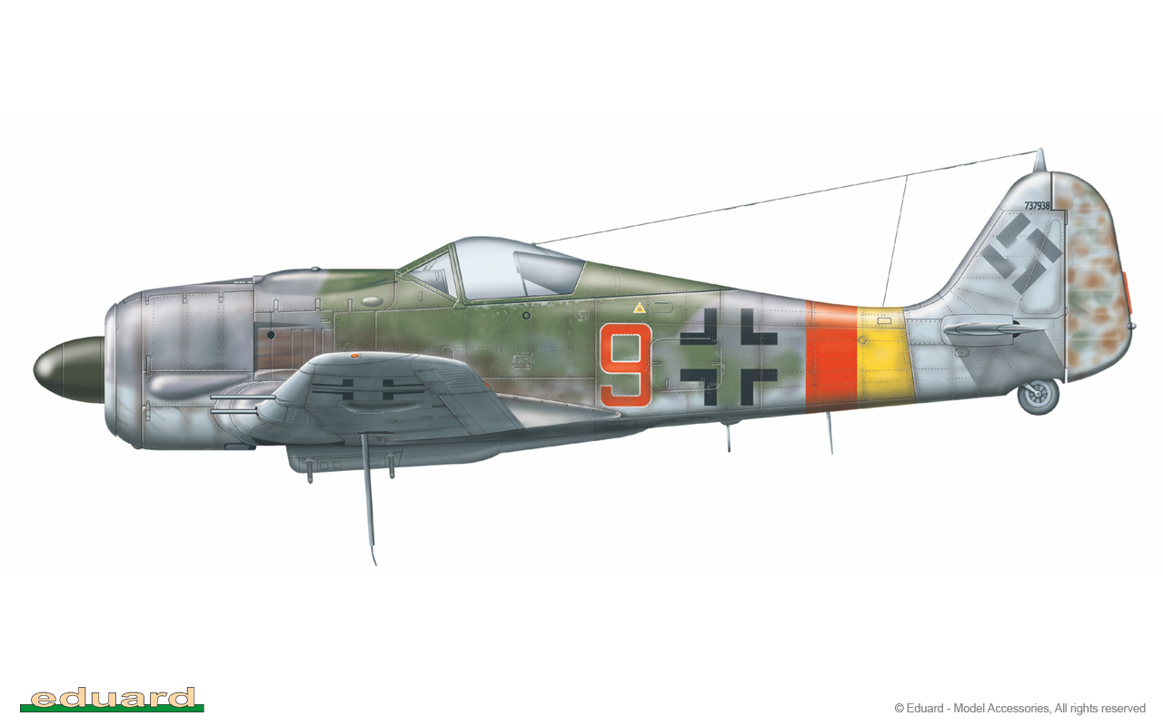 Eduard 1/72 Focke-Wulf Fw 190A-8/R2 Paint Mask # CX449 