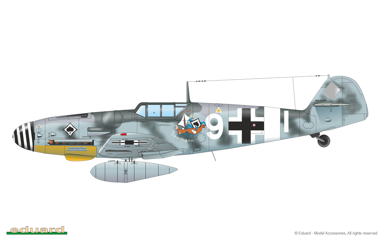 Eduard 1/48 Messerschmitt Bf-109G-6 Seatbelts STEEL # 49832 