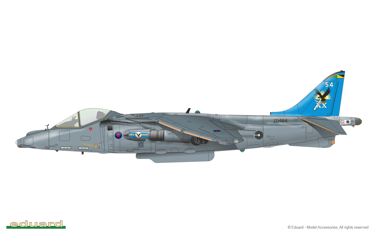 Eduard EduaBIG49293 Harrier GR.3 1//48