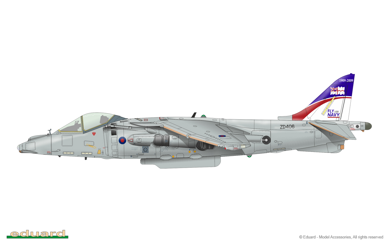 Eduard EduaBIG49293 Harrier GR.3 1//48