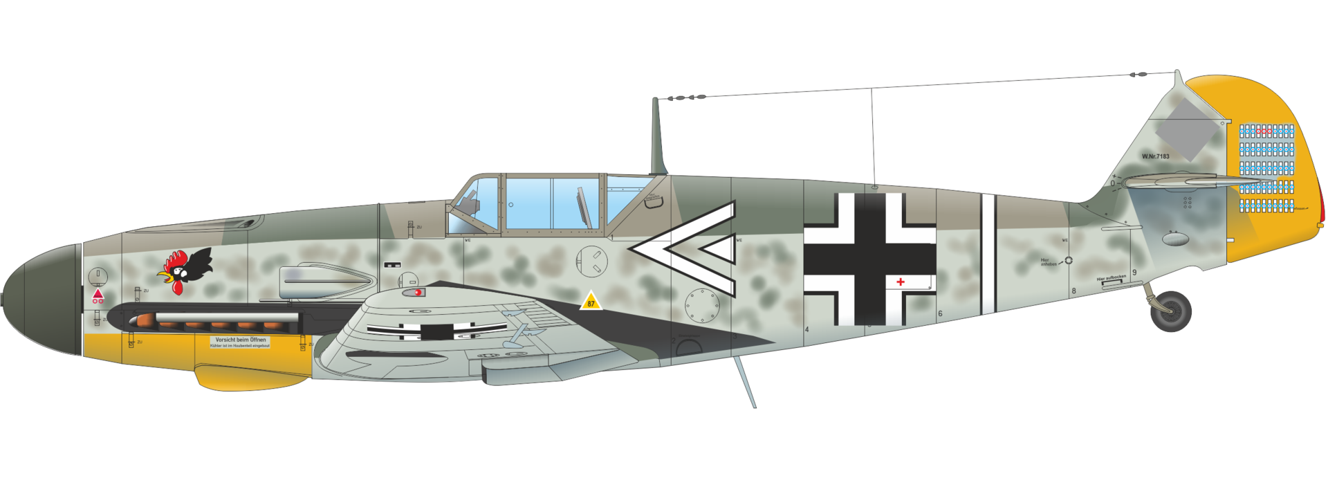 Eduard Edua648329 Bf 109f Seat Early 1/48 