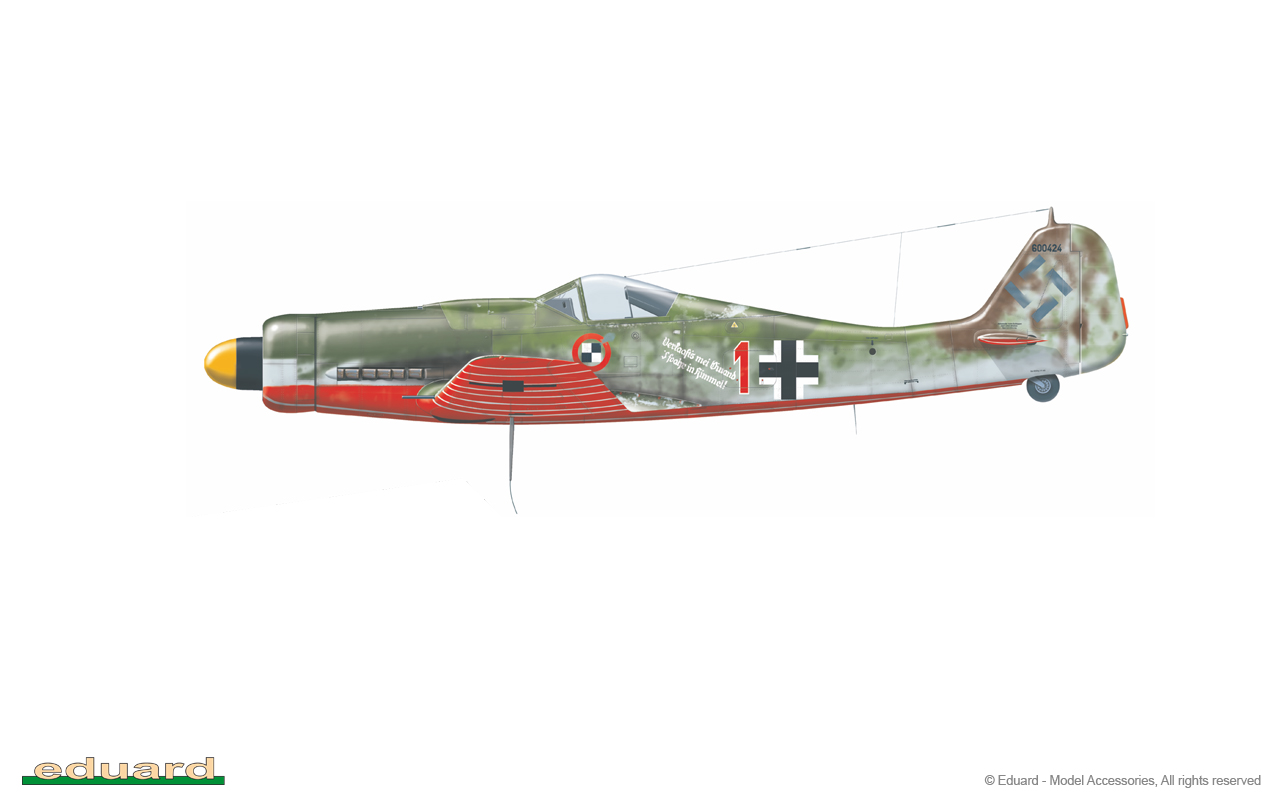 PLATZ Germany Focke Wulf FW-190D-9 "1945" 2 Kits 1/144 WW2 Fighter 