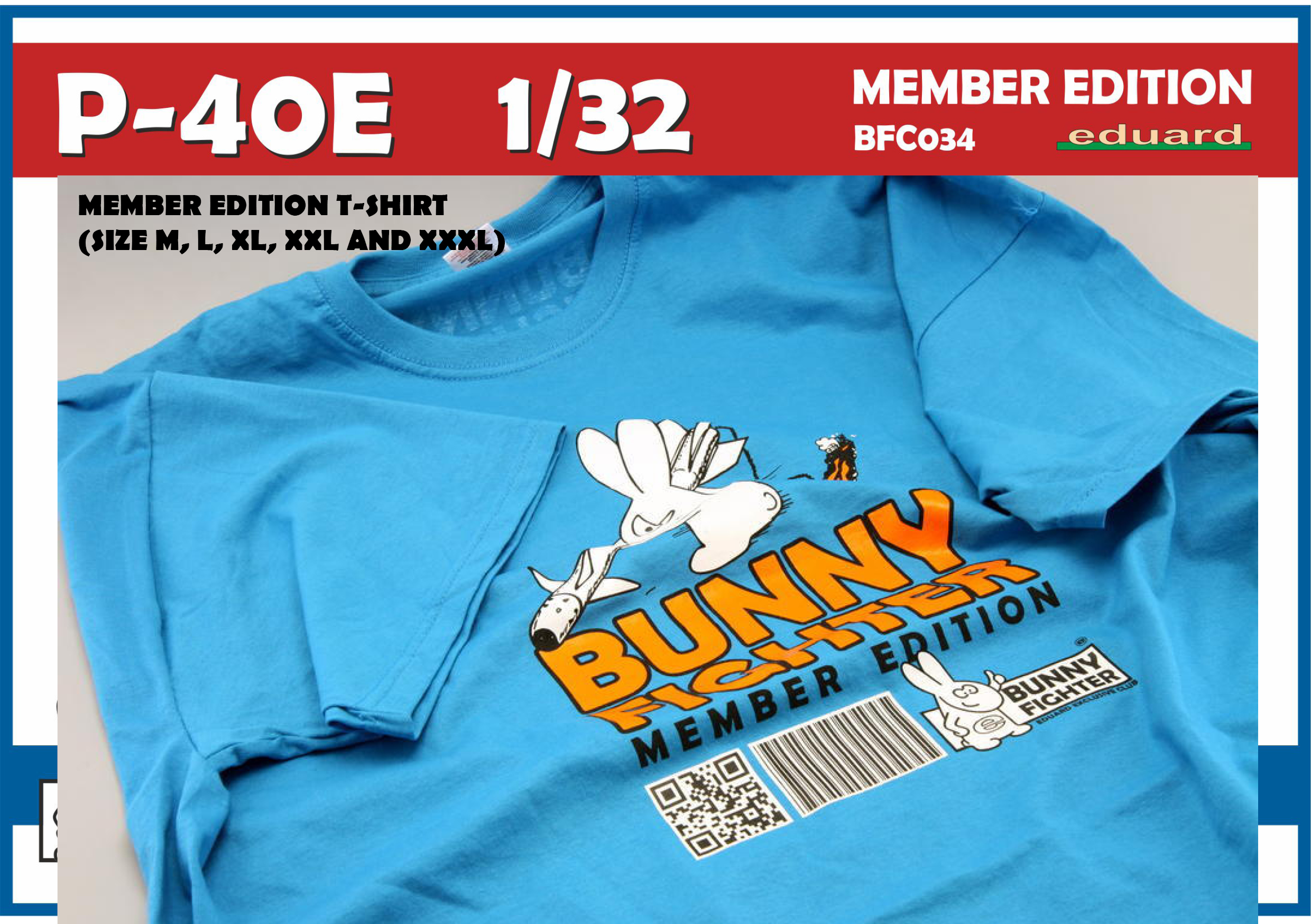 T-shirt EDUARD Bunny Fighter Club P-40E Warhawk 