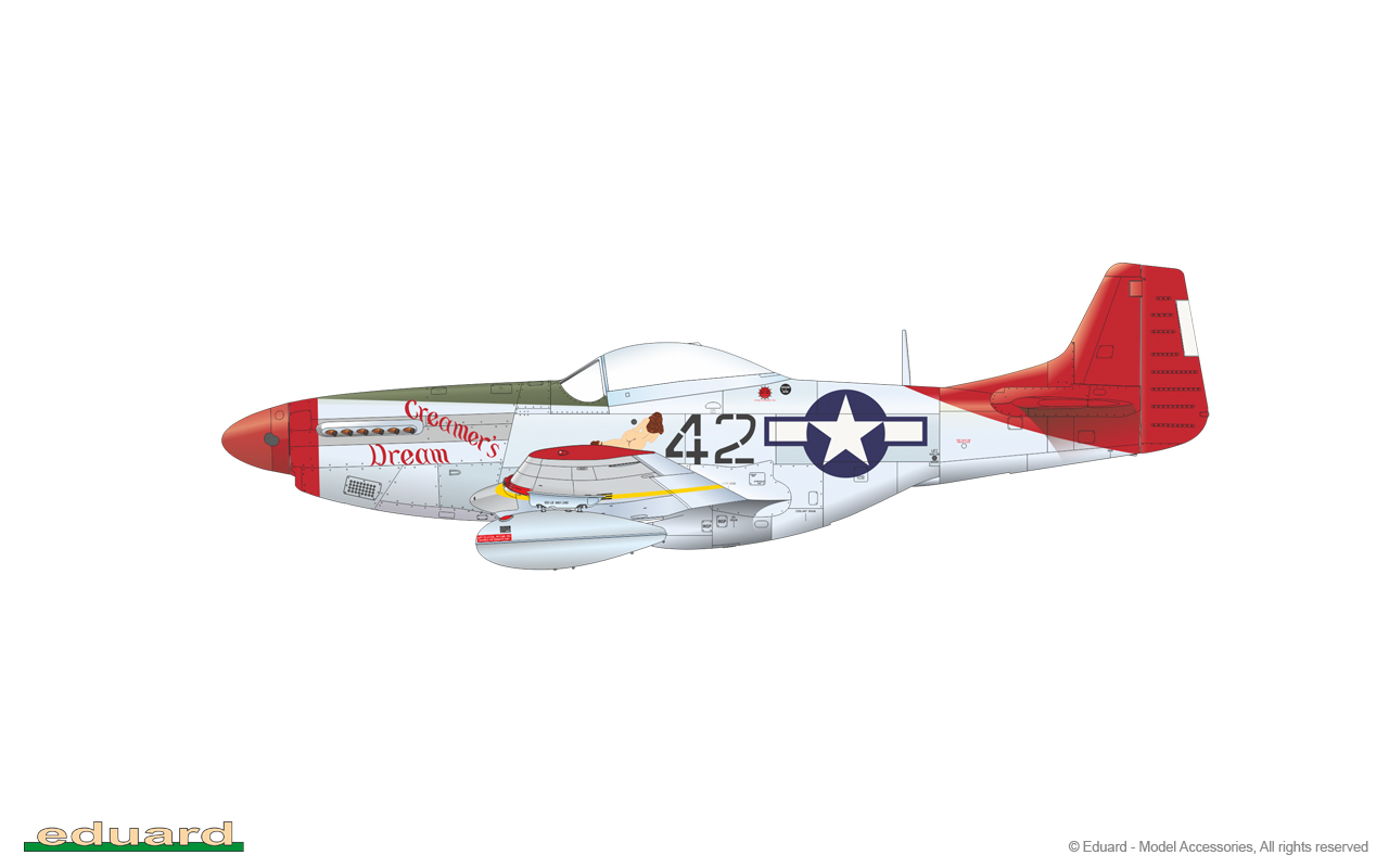 Eduard Zoom FE851 1/48 North-American P-51D Mustang Ceinture Acier Meng 