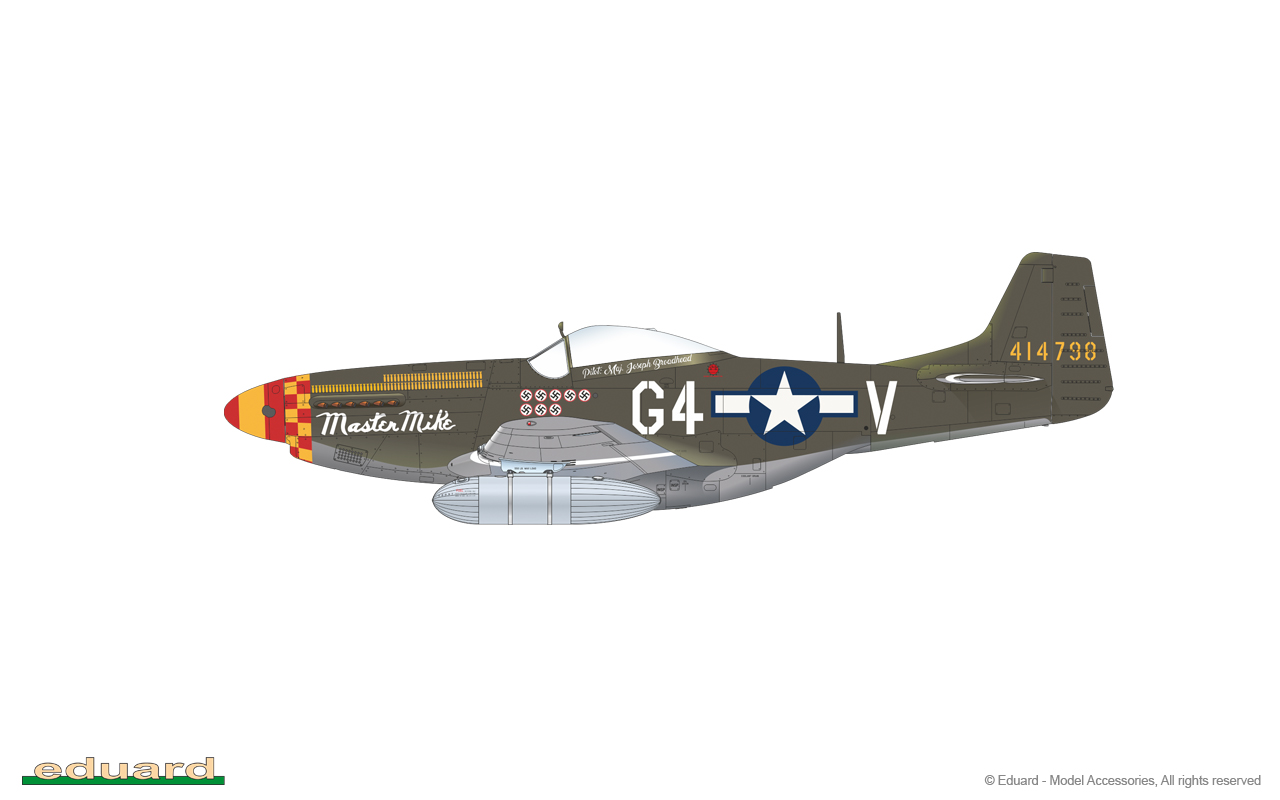 Eduard 1/48 P-51D Mustang etch for Hasegawa # FE268 