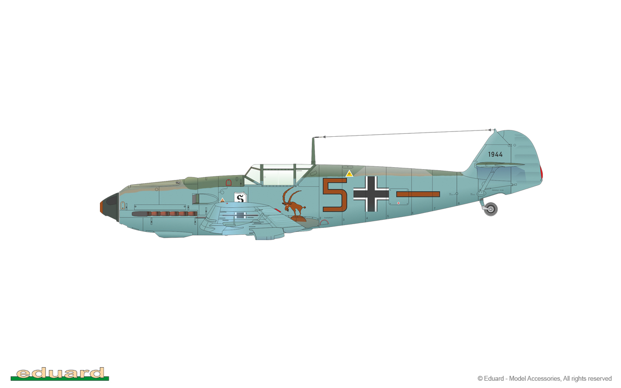Eduard EDK8262 Me Bf109E-3 1:48 Plastic Kit Maquette 