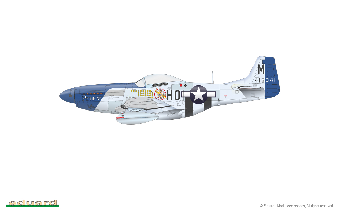Eduard 1/48 North-American P-51D-5 Mustang week-end Zoom Set # FE1141 