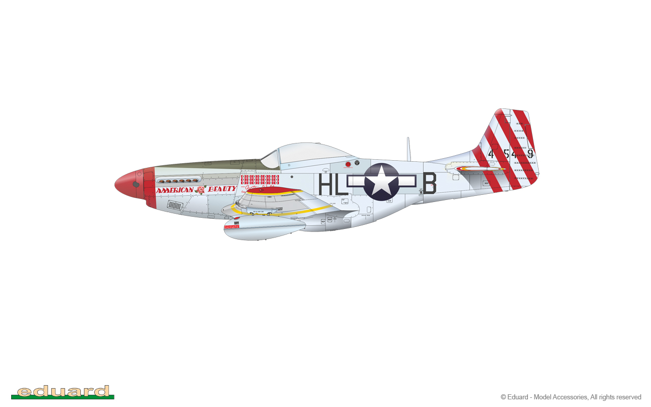 Eduard 1/48 FE850 Colour Zoom etch for the Meng P-51D Mustang kit 