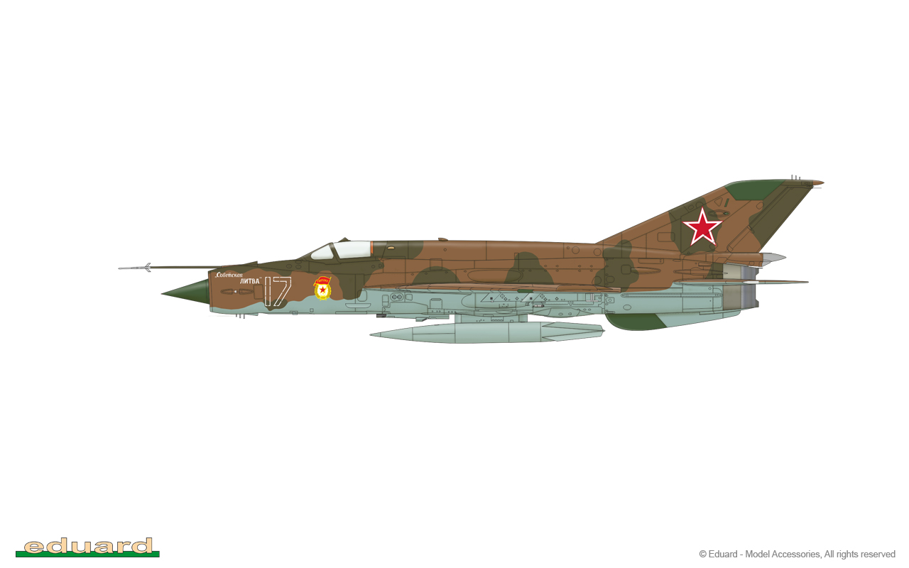 Details about   1/144 Eduard #4436 MiG-21bis Fishbed