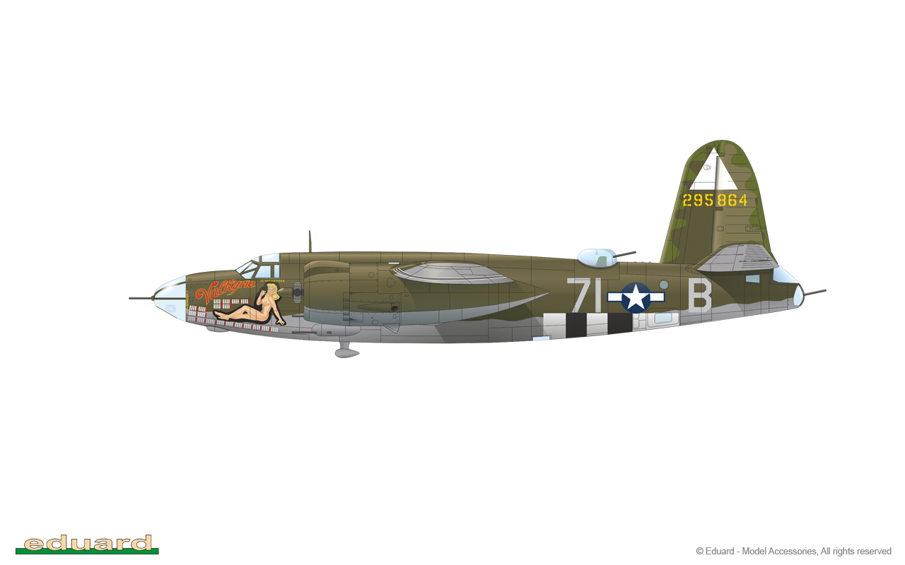 Eduard Edua72704 B-26 Marauder bomb bay 1/72