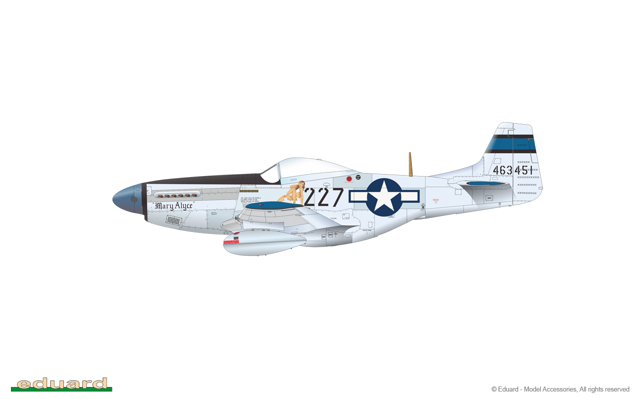 1/48 Eduard #11142 P-51D Mustang ‘Very Long Range see Desc! Tales Of Iwo Jima’