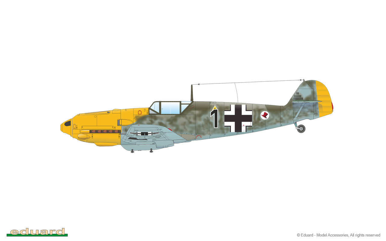 Eduard Decals D48063 1/48 ADLERANGRIFF Alte Hasen Bf-109