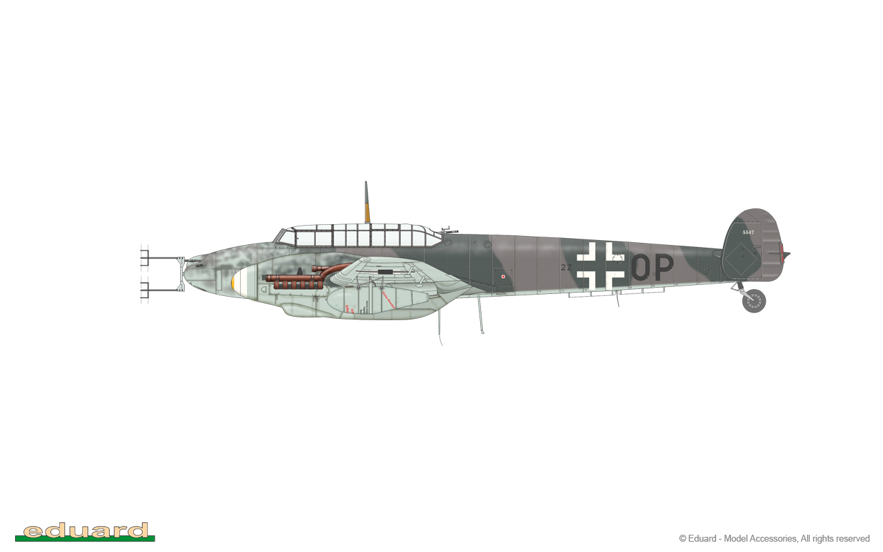EDUARD BRASSIN 1/48 MESSERSCHMITT Bf-110G-4 pistolet muselières # 648604 