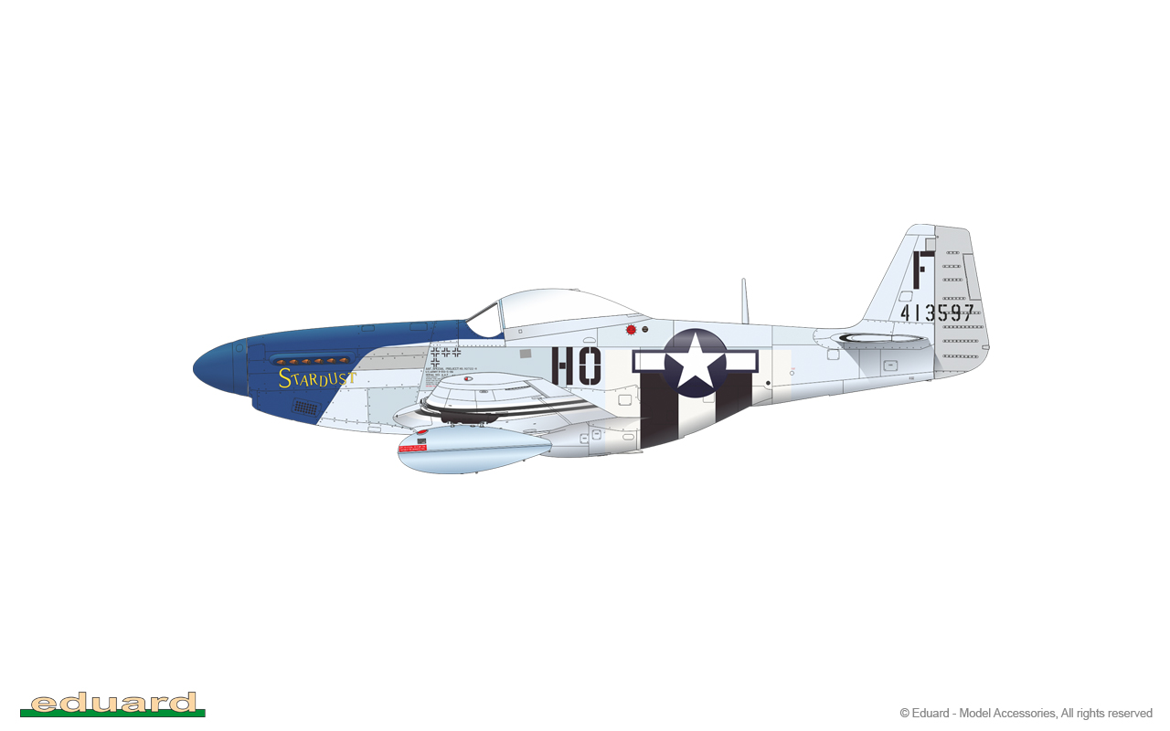 P-51D Mustang - Eduard Mask 1:48 Tamiya EDMEX035 