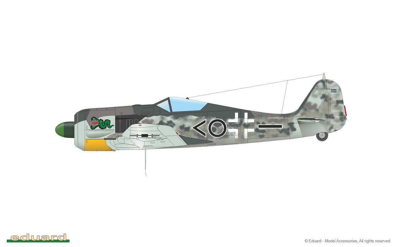 EDUARD BRASSIN 1/48 Focke-Wulf Fw-190A-5 löök Set # 644002 