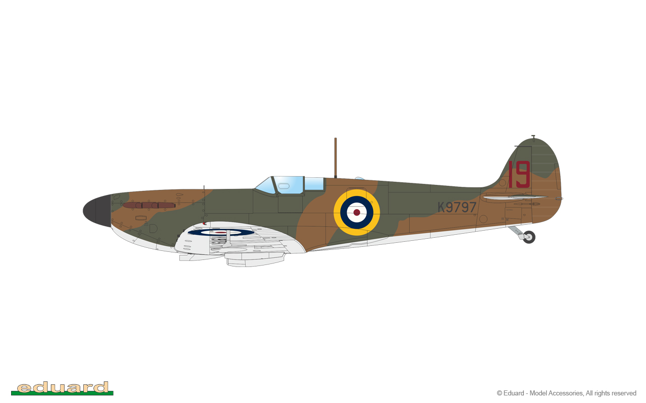 Eduard LooK 644064 1/48 Supermarine Spitfire Mk.I Inst Panel & Seatbelts EDUARD 