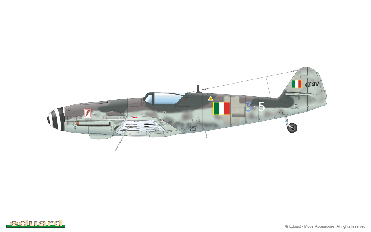 Eduard Eduaex510 Bf 109g Camo Scheme Erla 1/48 