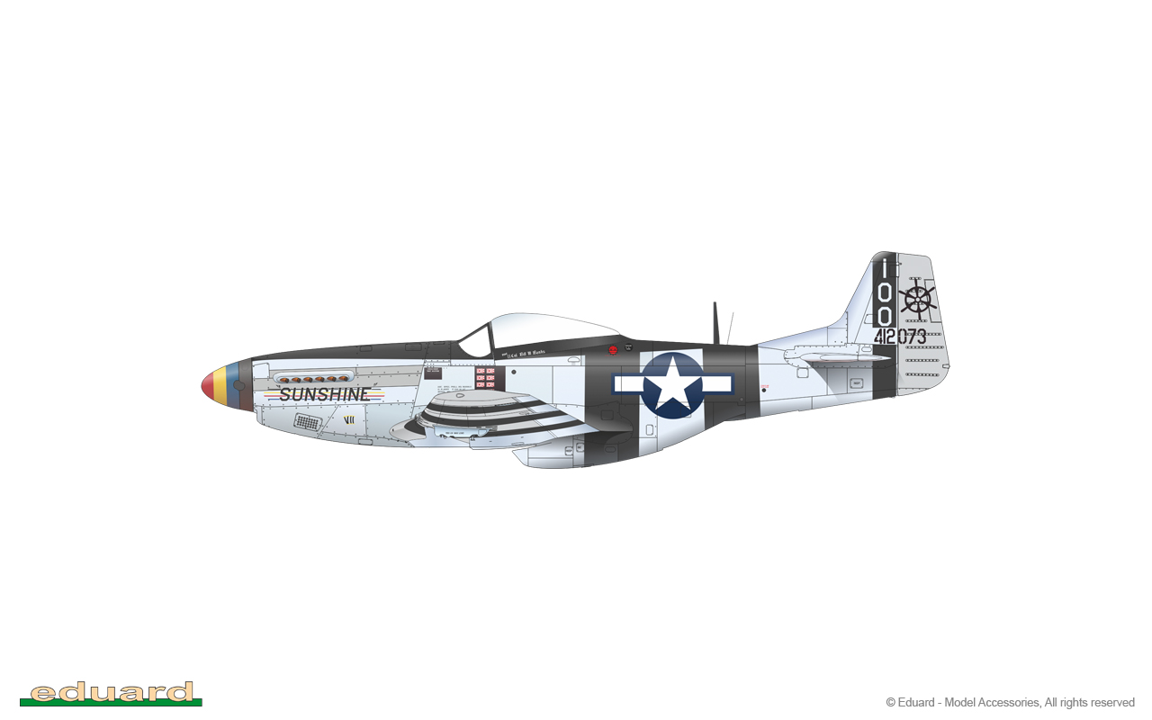 Eduard Brassin 1/48 North-American P-51D-5 Mustang Wheels Cross Tread # 648504 