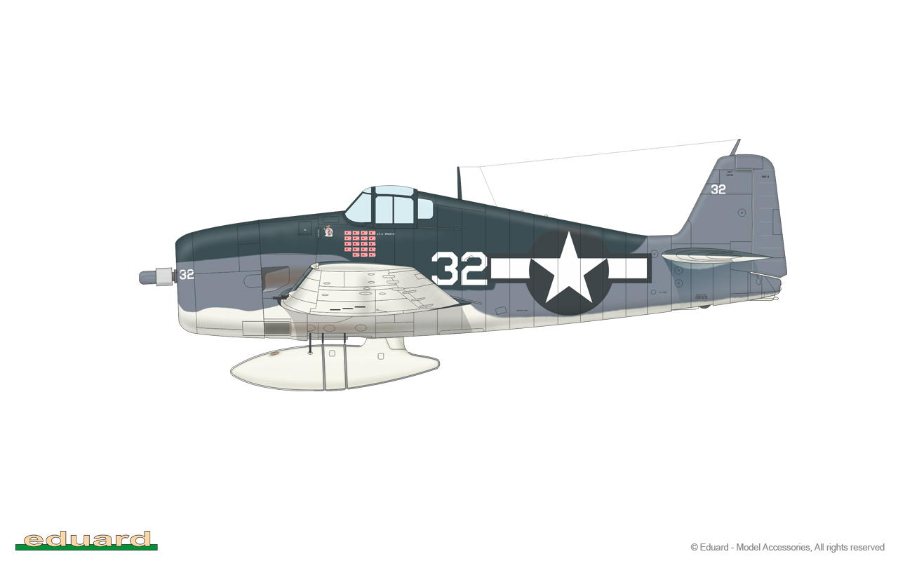 AIRES 4356 Cockpit Set for Eduard Kit F6F-3 Hellcat in 1:48