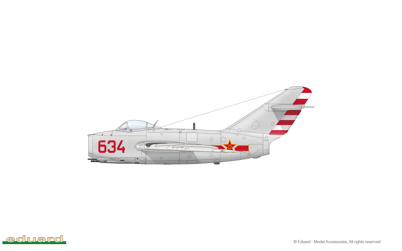 MiG-15 1/72 - MiG-15, 0615334, Maj. V. I. Kolyadin, 28 GIAP, 151 GIAD, 64 IAK, Mukden, China, December 1950