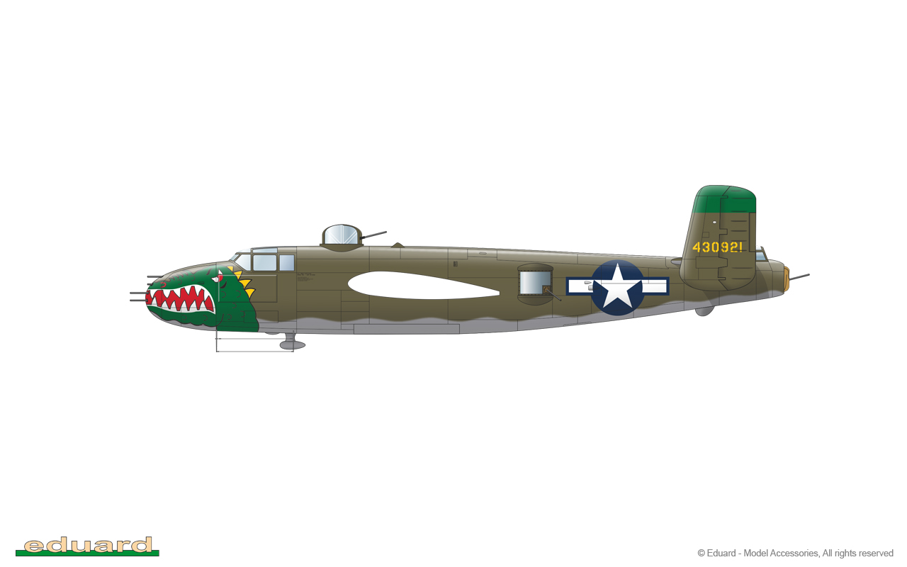 GUNN´s BUNNY 1/72 - B-25J-32, 44-30921, 405th BS, 38th BG, 5th AF, Yonan, Okinawa, July 1945 