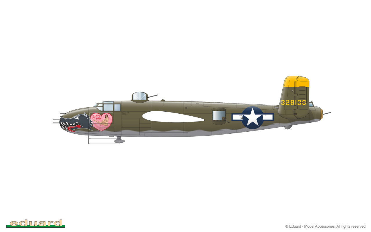 GUNN´s BUNNY 1/72 - B-25J-10, 43-28136, 71st BS, 38th BG, 5th AF, Luzon, Philippines, 1945 