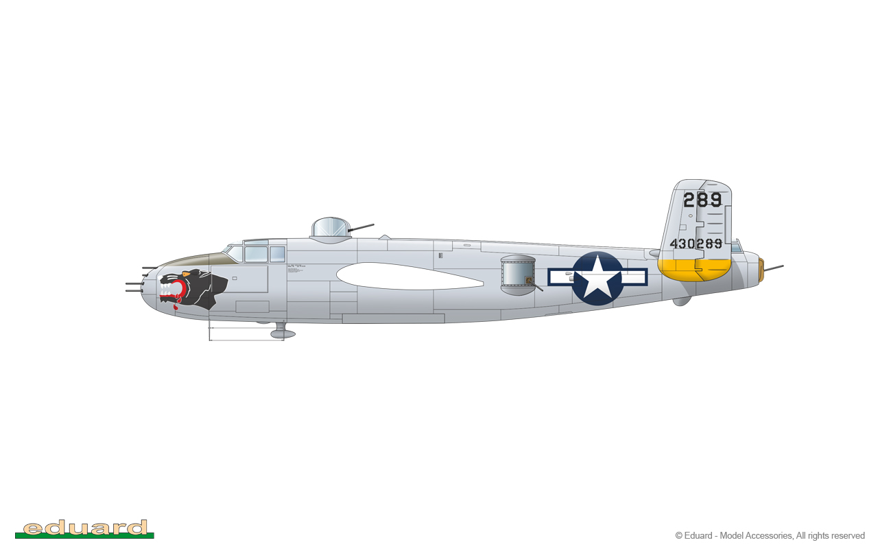 GUNN´s BUNNY 1/72 - B-25J-27, 44-30289, Lt. Ramonis I. Markwart, 822nd BS, 38th BG, 5th AF, Kadena, Okinawa, August 1945 