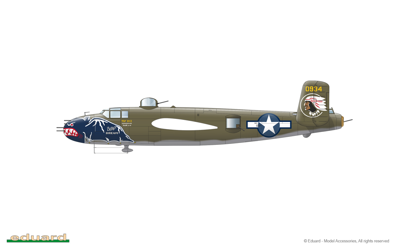 GUNN´s BUNNY 1/72 - B-25J-30, 44-30934, 1/Lt. Charles E. Rice, Jr., 449th BS, 345th BG, 5th AF, Kadena, Okinawa, July 1945 