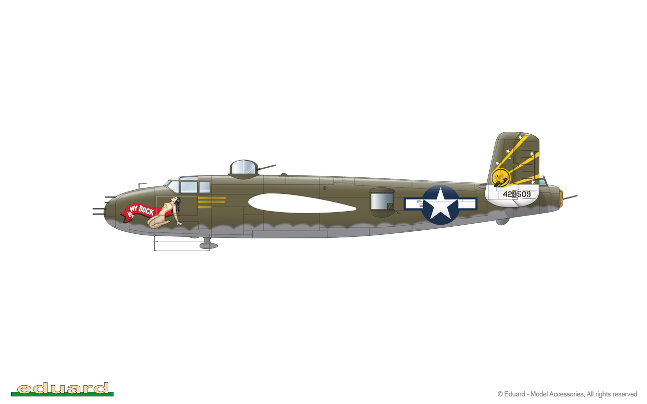 GUNN´s BUNNY 1/72 - B-25J-20, 44-29590, Capt. Link Piazzo, 17th RS, 71st RG, 5th AF, Lingayen, Philippines, 1945 