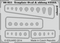 Template ovals &amp; oblong STEEL 