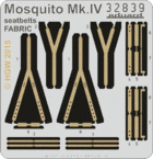 Mosquito Mk.IV seatbelts FABRIC 1/32 