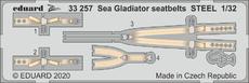 Sea Gladiator seatbelts STEEL 1/32 