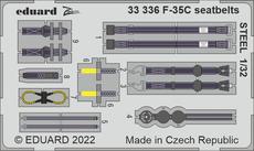 F-35C seatbelts STEEL 1/32 