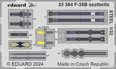 F-35B seatbelts STEEL 1/32 