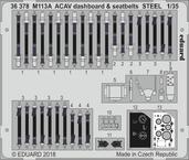 M113A ACAV dashboard &amp; seatbelts STEEL 1/35 