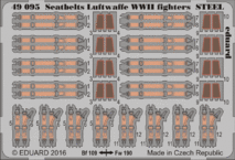 Upínací pásy Luftwaffe stíhací letouny 2.sv.v. OCEL 1/48 