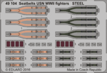 Seatbelts USN WWII fighters STEEL 1/48 