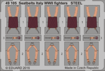 Seatbelts Italy WWII fighters STEEL 1/48 