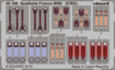 Seatbelts France WWI STEEL 1/48 