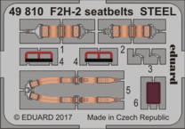 F2H-2 seatbelts STEEL 1/48 