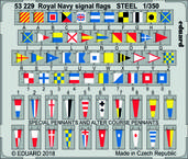 Royal Navy signal flags STEEL 1/350 