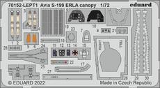 Avia S-199 ERLA překryt kokpitu LEPT 1/72 