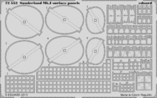 Sunderland Mk.I surface panels 1/72 